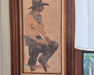 Coors Light Cowboy Vintage Advertising  Picture