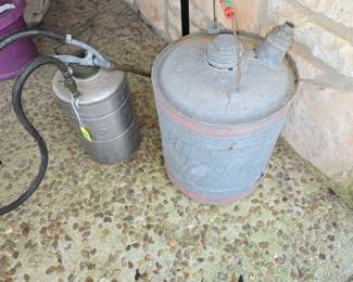 Antique Chemical Sprayer - Primitive Gas Can