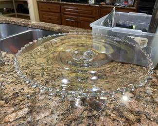 candlewick cake plate