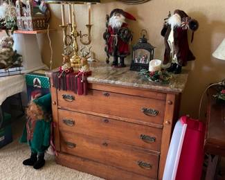 3 drawer chest w/granite top