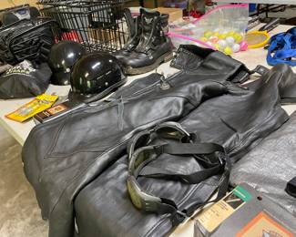 leather/motor cycle clothing & supplies