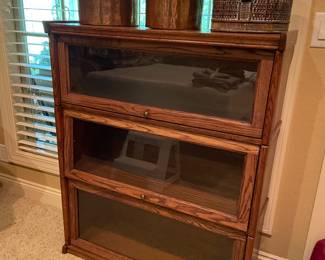 lawyer bookcase & copper ware