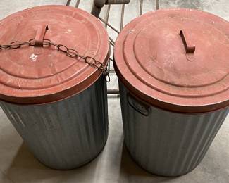 Galvanized Trash Cans