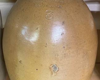 C.W. Braun New York Stoneware Pottery Jug