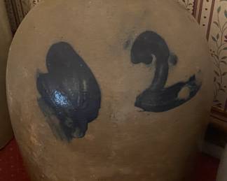 Cobalt Decorated Stoneware Jug