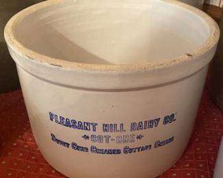 Pleasant Hill Dairy Cottage Cheese Crock
