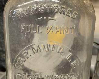Farmville Virginia Dispensary Flask (Slug Plate)
