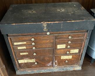 Watchmaker/Jewelers Cabinet 
