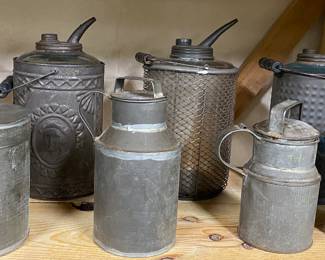 Old Milk Pails and Kerosene Cans