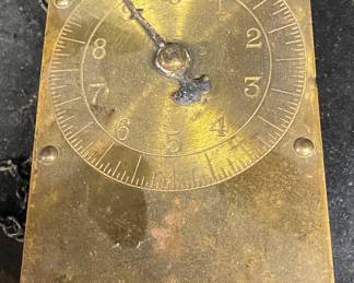 Large Brass Face Spring Balance Scale