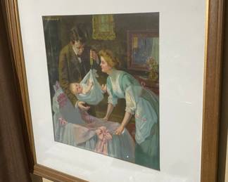 Vintage Newborn Themed Print