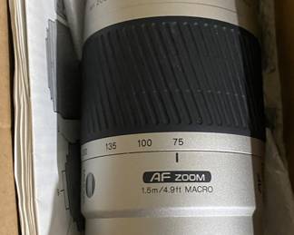 Minolta AF Zoom 75-300MM Lense with Box