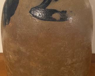 Cobalt Decorated 2 Gallon Stoneware Jug