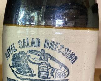 Stoneware Royal Salad Dressing Storage Jar