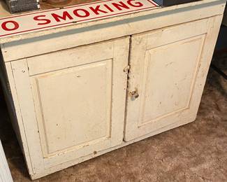 Old Cabinet with Glass Knob (No Back)