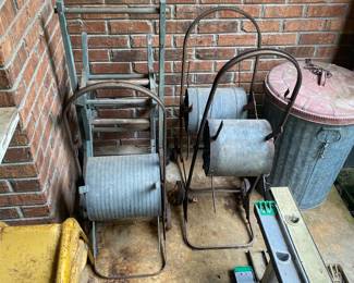 Old Metal Hose Reels
