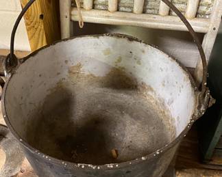 Cast Iron and Enamel Pot