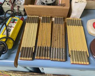 Vintage Wooden Folding Rules