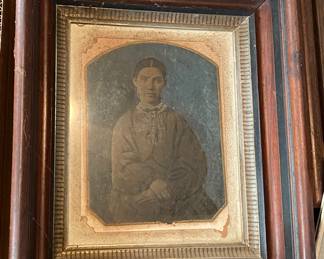Framed Tintype Photograph