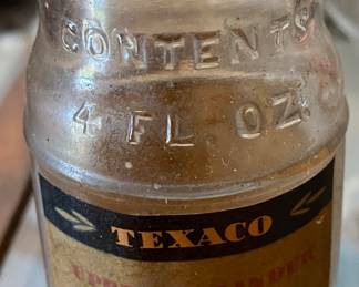 Old Texaco Cylinder Lubricant Jar