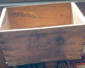 Wooden Winchester Ammo Crates