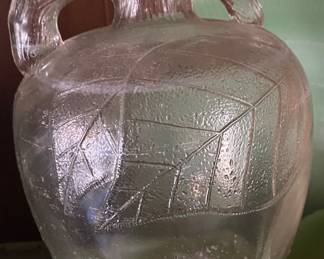 Small White House Vinegar Jar