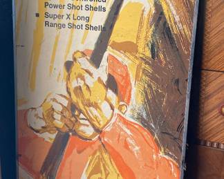 Large Masonite Western/Winchester Ammunition Sign