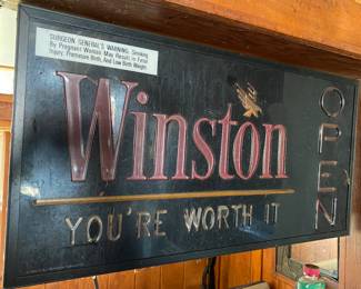 Lighted Winston Sign