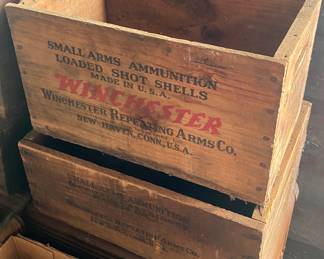 Old Winchester Ammunition Crates