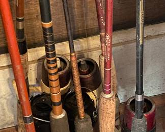 Assorted Fishing Rods and Reels