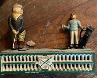 Cast Iron Golf Bank
