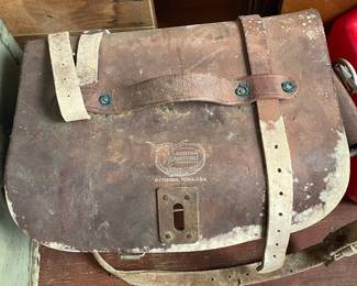 Old Leather Saddle Bag
