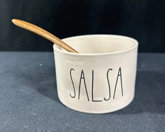 SALSA DISH W SPOON