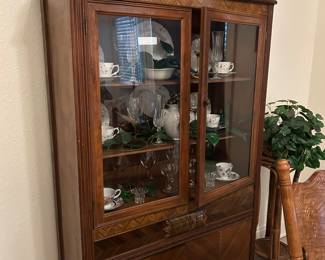 Art Deco Waterfall China Hutch