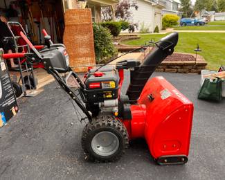 Craftsmens Snowblower -1 year old - only used a new times. "As Is" because the  gas is not getting to the cylinder - starts but only runs a short time.