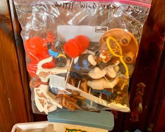 Fisher Price Hotel, Bank, General Store, Sheriff w/stage coach, and accessories 