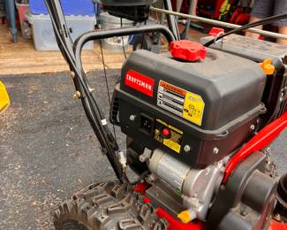 Craftsmens Snowblower -1 year old - only used a new times. "As Is" because the  gas is not getting to the cylinder - starts but only runs a short time.