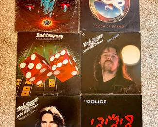 Vtg. Albums - Boston, Steve Miller Band, Bad Company, Bob Seger, The Police