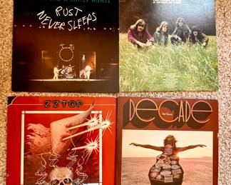 Vtg. Albums - Neil Young & Crazy Horse, ZZ Top. Ten Years After, Decade 