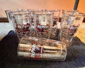 8 NEW  DePaul Blue Demons 16oz Tumblers 