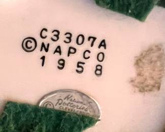 Vtg. 1958 NAPCO Lady Head Vase