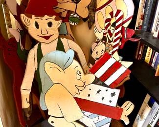 Disney wooden yard stakes 