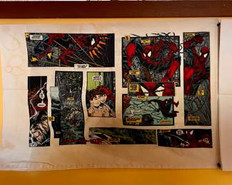 Spiderman Comic book pillow case