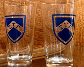 2 Sigma Tau Gamma glasses 