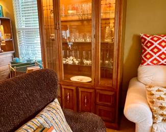 Vtg. Lighted cabinet