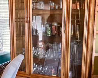 Vtg. Lighted cabinet