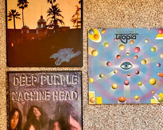 Vtg. Albums - Hotel California, Deep Purple Machine Head, Todd Rundgrens 