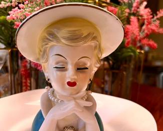 Vtg. Rubens Lady Head Vase