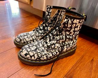 Like New - Andy Warhol Dr. Martens faces boots 