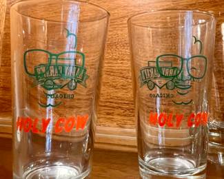 2 Harry Carey Holy Cow glasses